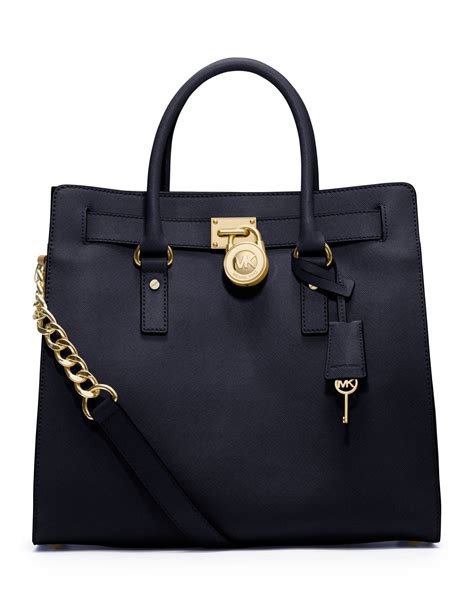 michael kors hamilton large schwarz|michael kors hamilton saffiano bag.